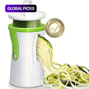 Manual Spiral Vegetable Cutter, Food Veggie Cutter, 1 Count Creative Kitchen Vegetable Slicer, Vegetable Spiralizer, Vegetable Cutting Slicer, Kitchen Utensils & Gadgets