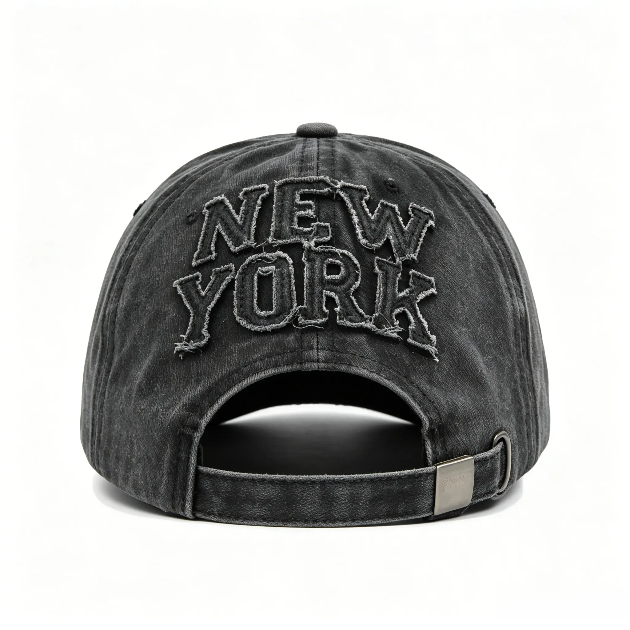 2026 New York Black Letter Vintage Hard-Cap Duckbill Hat with Large Head Circumference and Wide Brim, Hip-Hop Street Style Trendy Sun Hat, Embroidered with Good Quality Fabric, Birthday Gift