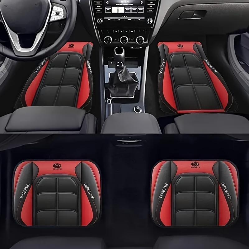 Car Floor Mat, Durable Anti-slip Car Floor Mat, 4 Counts/set Easy Cleaning Car Interior Accessories for Men & Women, Universal Car Accessories