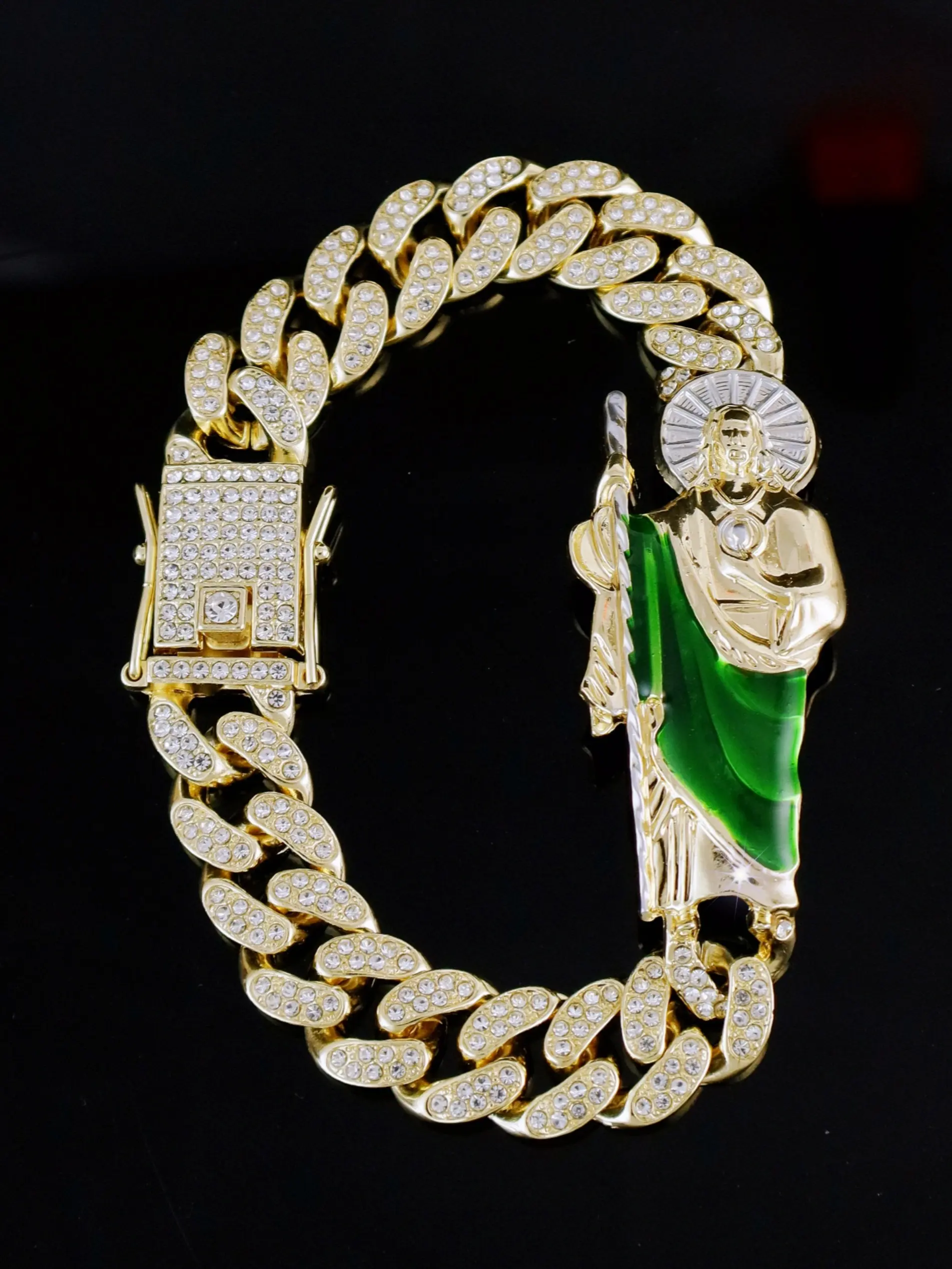 1 Piece St. Jude Bracelet St. Judas Saint JudeTaddeo Bracelet Religious Jewelry Gift box Zinc Alloy Jewelry Exquisite Bracelet
