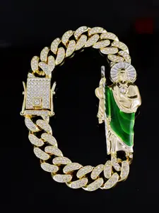 1 Piece St. Jude Bracelet St. Judas Saint JudeTaddeo Bracelet Religious Jewelry Gift box Zinc Alloy Jewelry Exquisite Bracelet