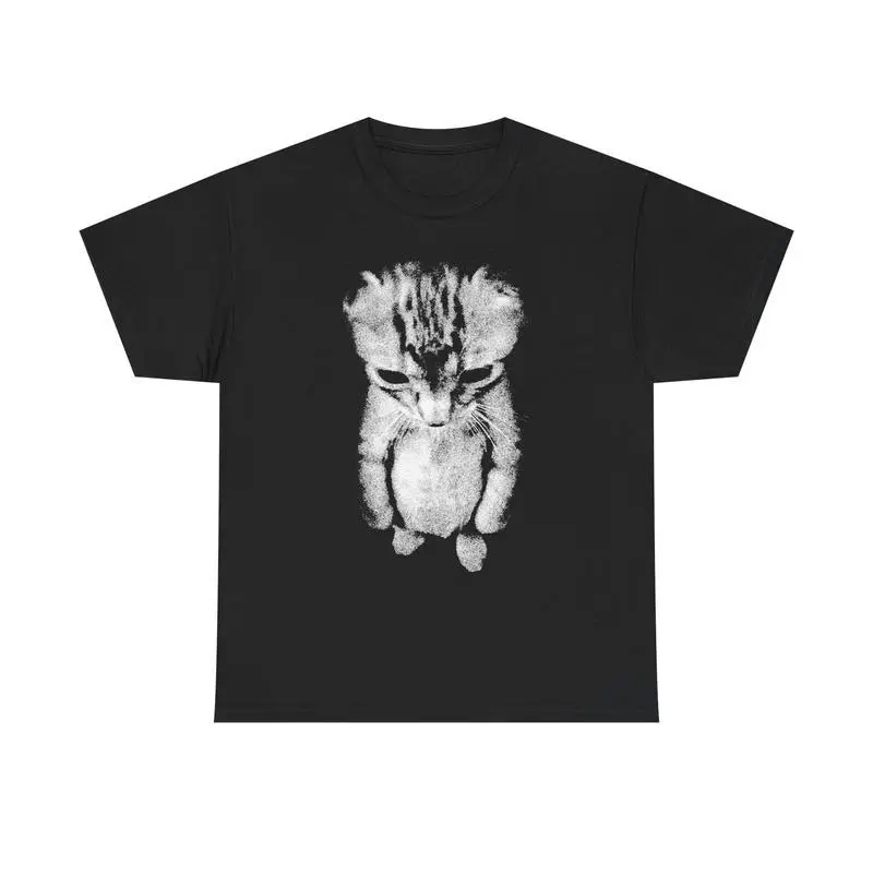 Sad Meme Cat Tshirt, 100% Cotton Unisex Short Sleeve Animal Gift, Funny Shirt
