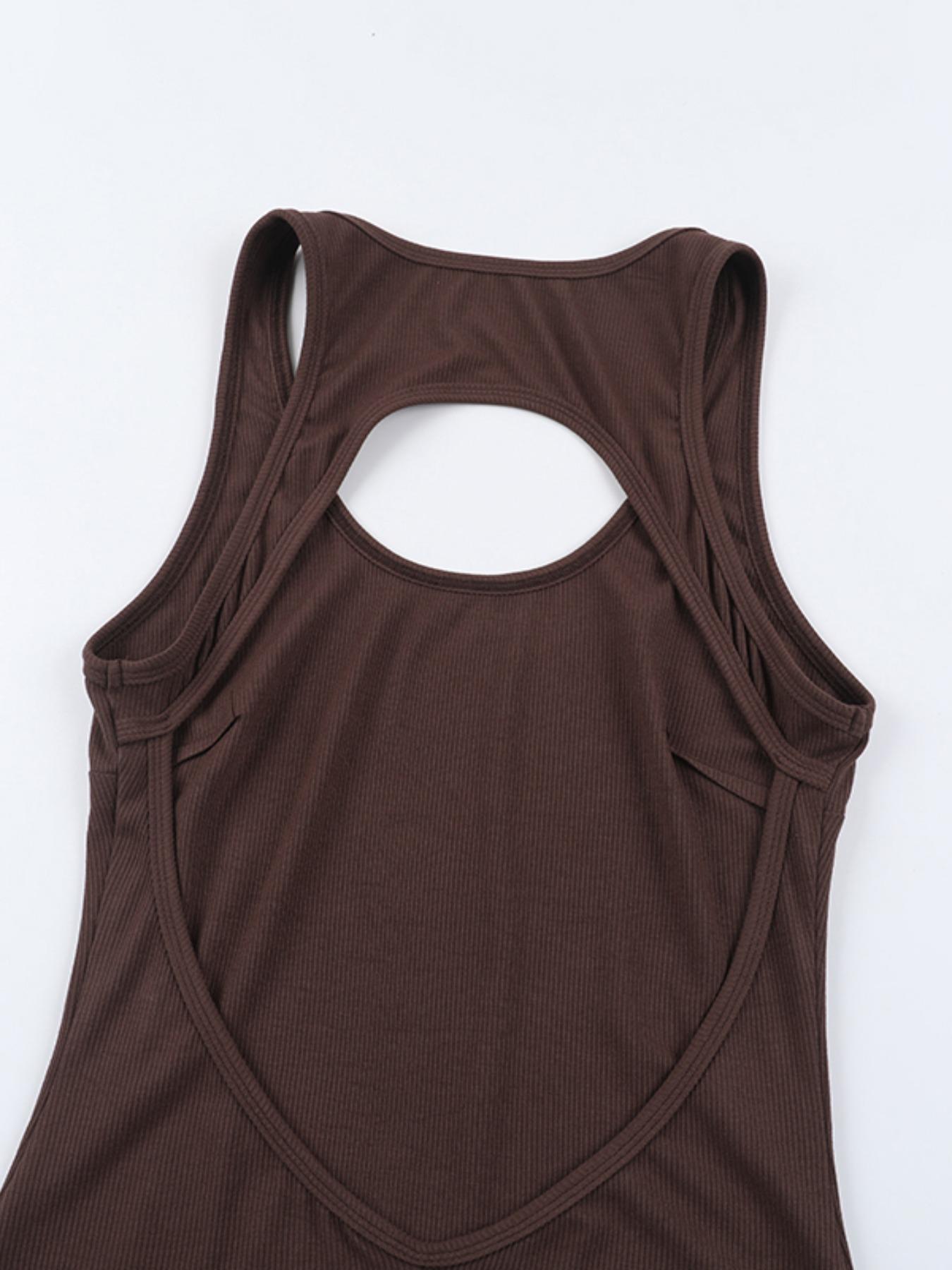 Backless Bodycon American Style Dress for Women, Stylish Sleeveless Design, Perfect for Parties and Nightouts