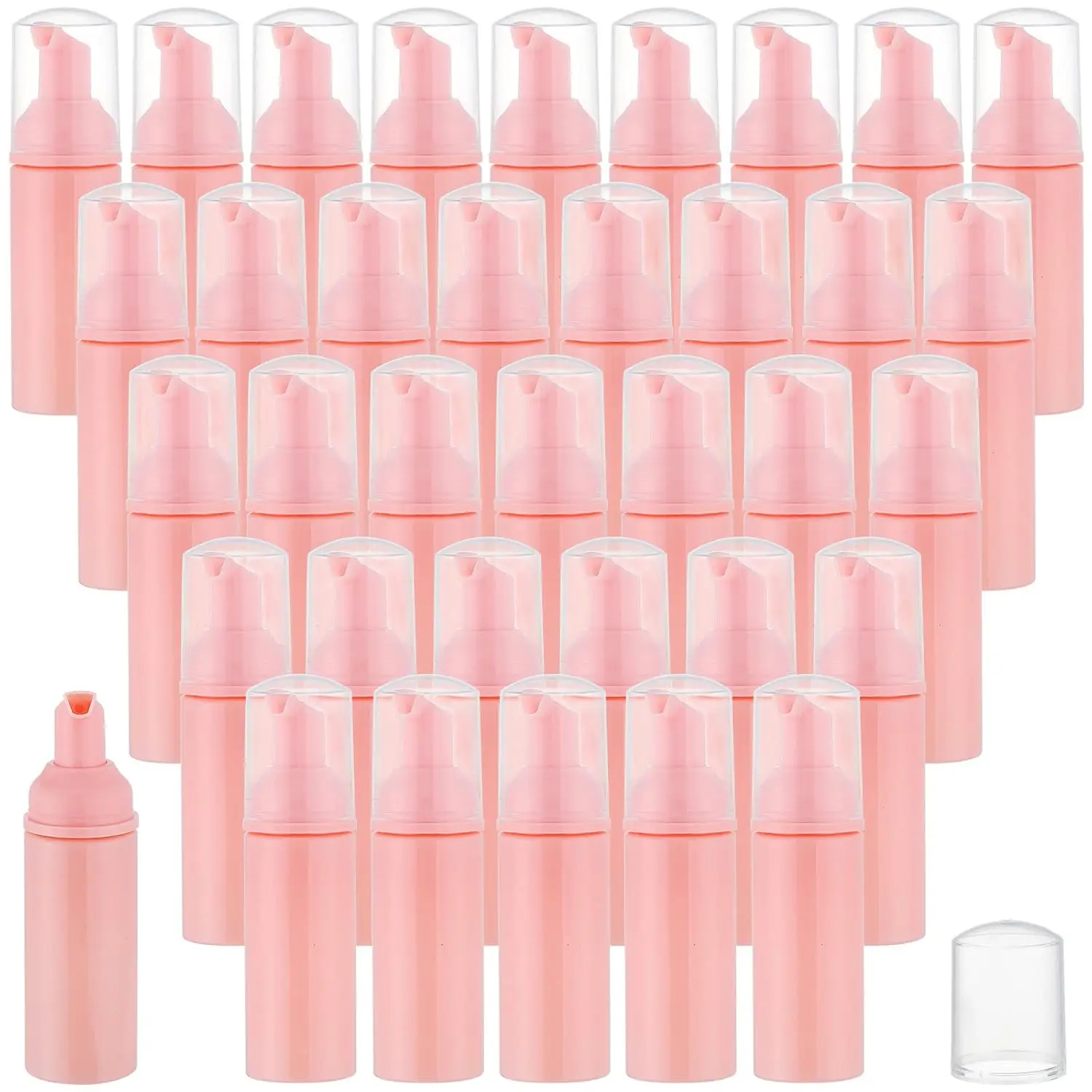 36 pcs 2oz Empty Foam Soap Dispensers Bottle Lash Cleanser Bottles Refillable Cleaning for Shampoo Lotion Hand Sanitizer Cosmetics Castile BPA-Free