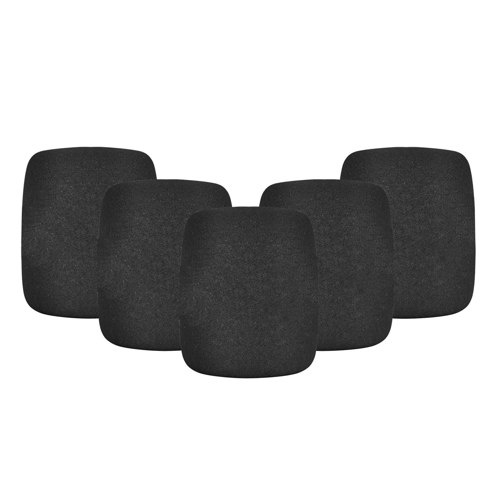 Microphone Sponge Cover, 5 Counts Microphone Windscreen, Microphone Windshield, Microphone Accessories for KTV, Party, Home, Outdoor