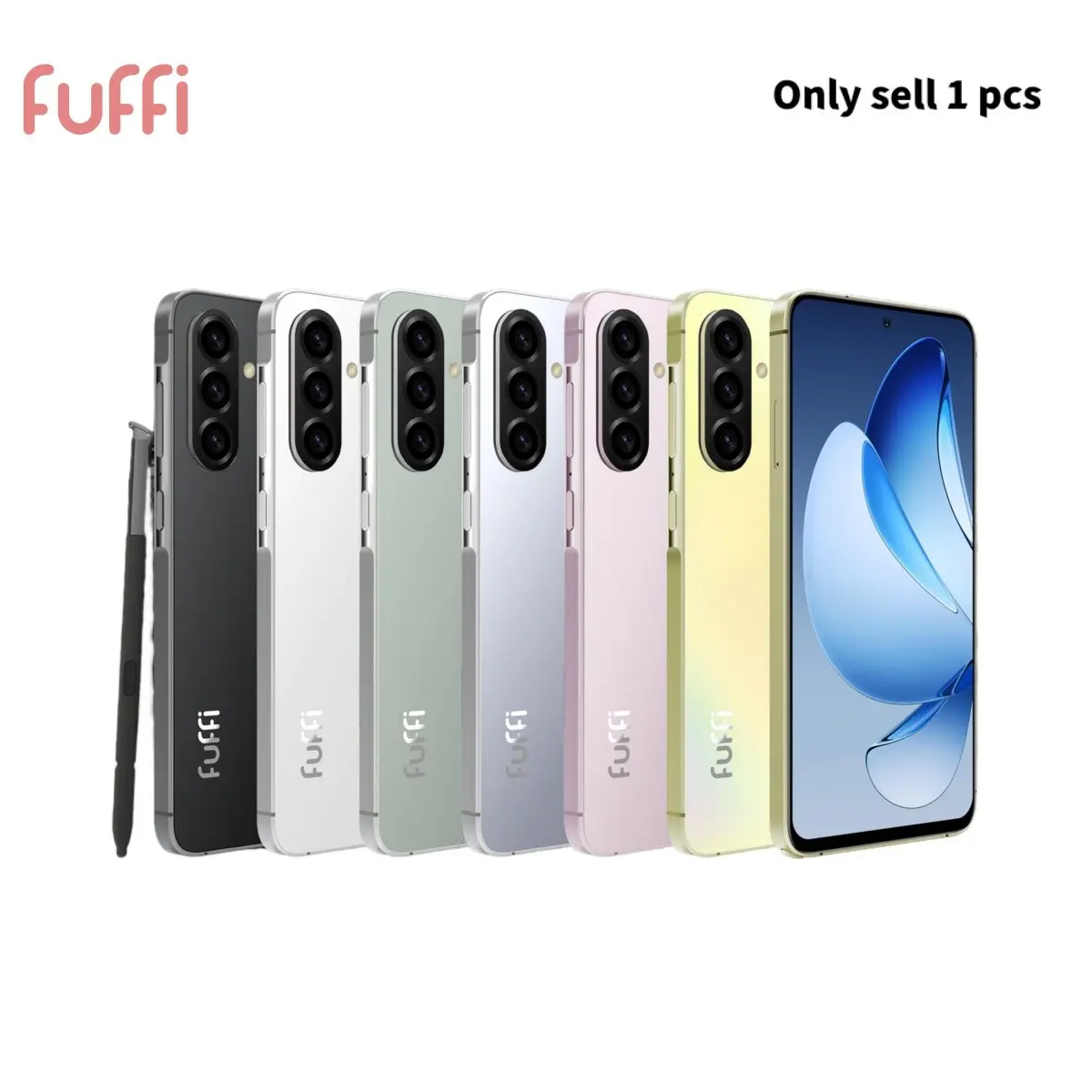 FUFFi-S25 PRO Fashion Smartphone; 6.63-inch screen, unlocked 4G network, 3GB RAM+32GB ROM, 4000mAh battery, 8MP+16MP high-definition camera, with stylus function, GPS， Android 12.0, dual card dual standby