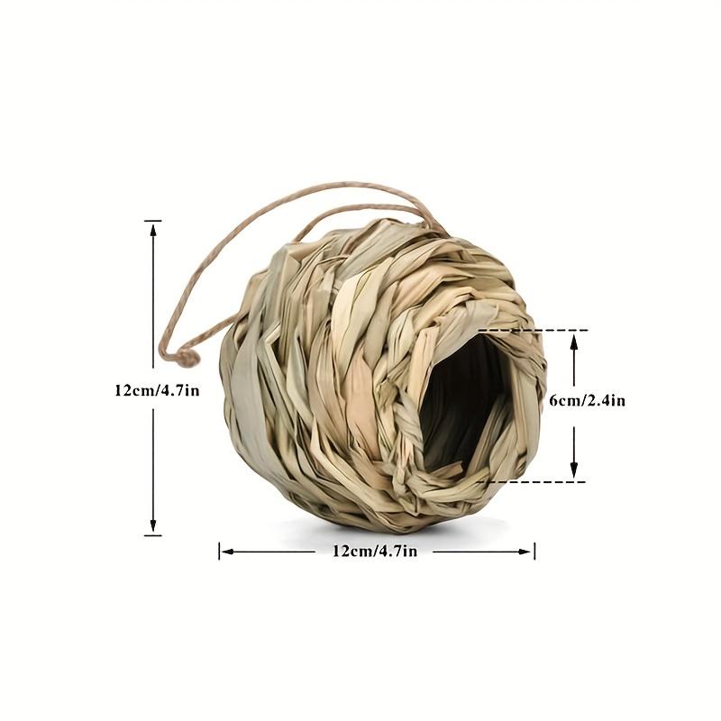 2pcs Handwoven Hummingbird Nest House- Outdoor Gardens And Patios, Spherical Design, Comfortable Nesting