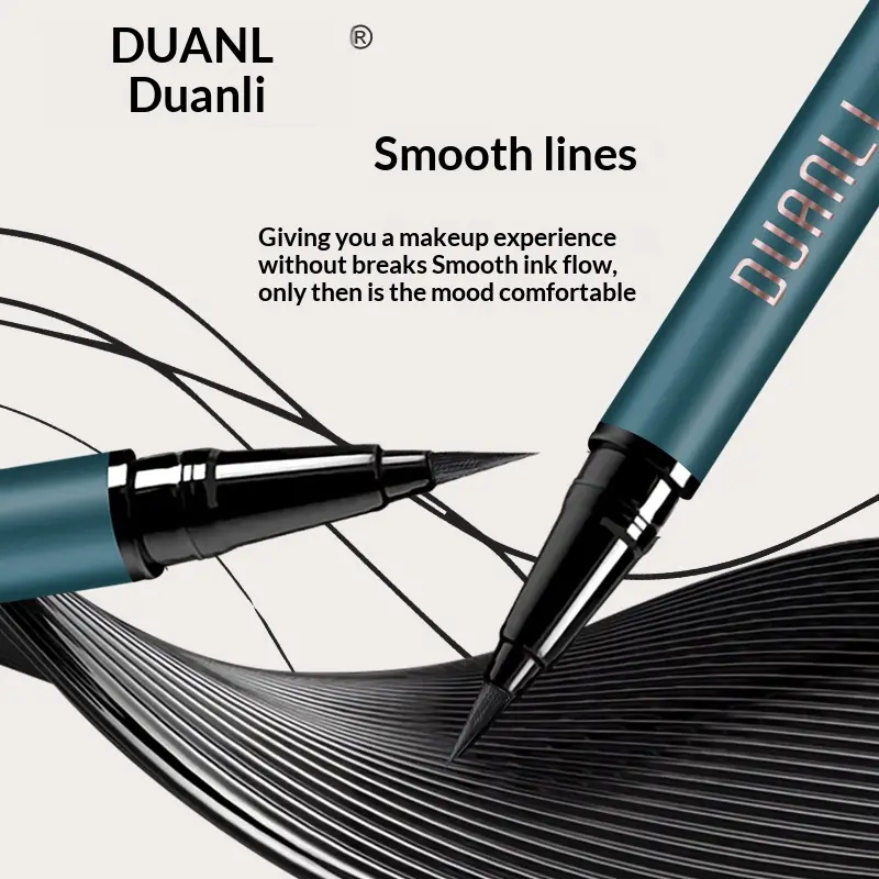 Ultra-Fine Waterproof Eyeliner Pen, Sweat-Resistant Quick-Dry, Smudge-Proof, Adjustable Tip, Non-Tarnishing Ink, Ideal for Beginners