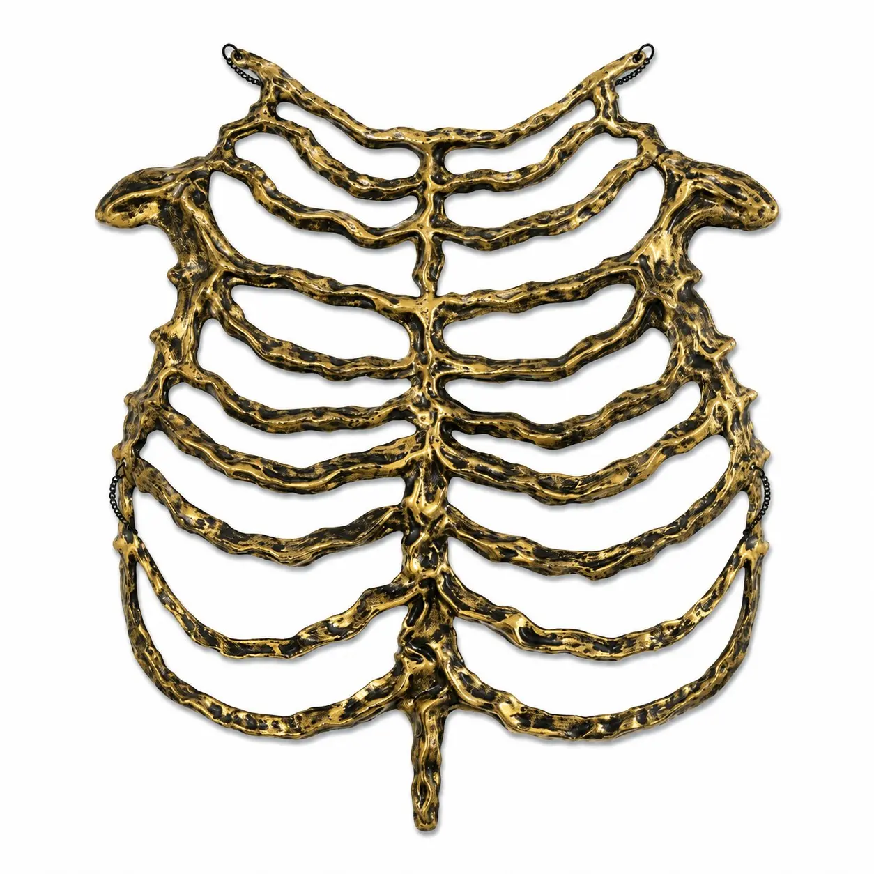 Halloween Skeleton Chest Harness Rib Cage Costume Accessory Lightweight Foam Bone Necklace for Cosplay Party Dress Up