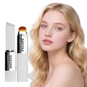 2-In-1 Color-Changing Foundation Stick with Brush, Waterproof Long Lasting, Lightweight Hydrating, Smooth Application, Non-Caking, Thin Foundation
