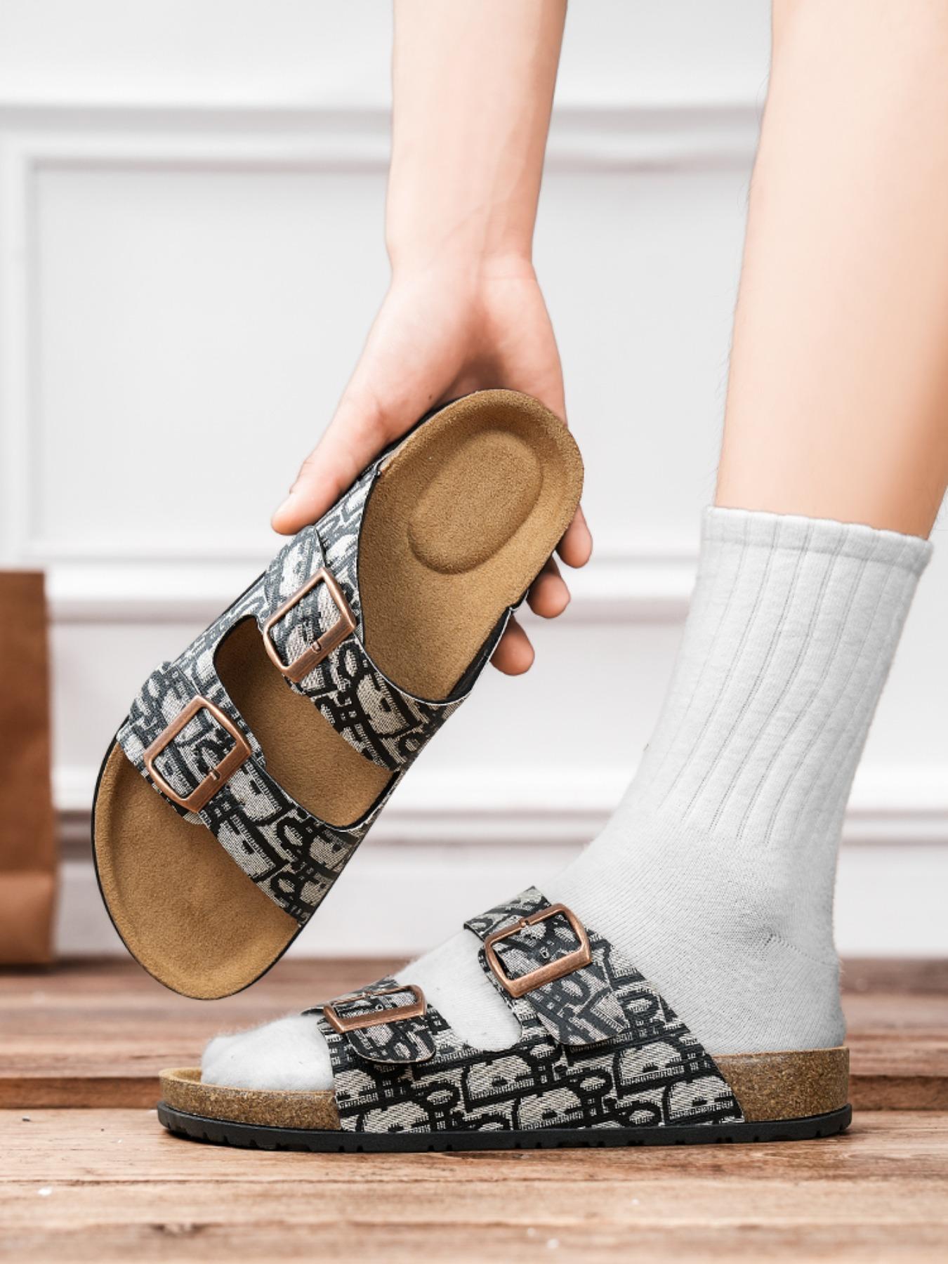 Unisex Fashionable Adjustable Strap Arch Support, Casual Comfortable Non-slip Buckle Sandals Beach Slides for Men & Women, Lightweight & Quick-dry Outdoor Clogs, Footwear