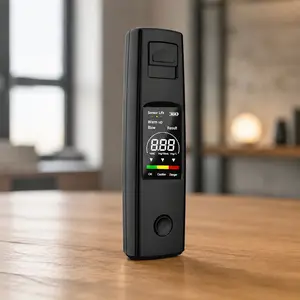 Professional Breathalyzer: Law Enforcement Grade, High Accuracy & Anti-Interference Alcohol Tester. Fast, Reliable Results with Backlit & Durable Screen. Ideal for Personal Safety, Driving, Workplace, and Hospitality Use.