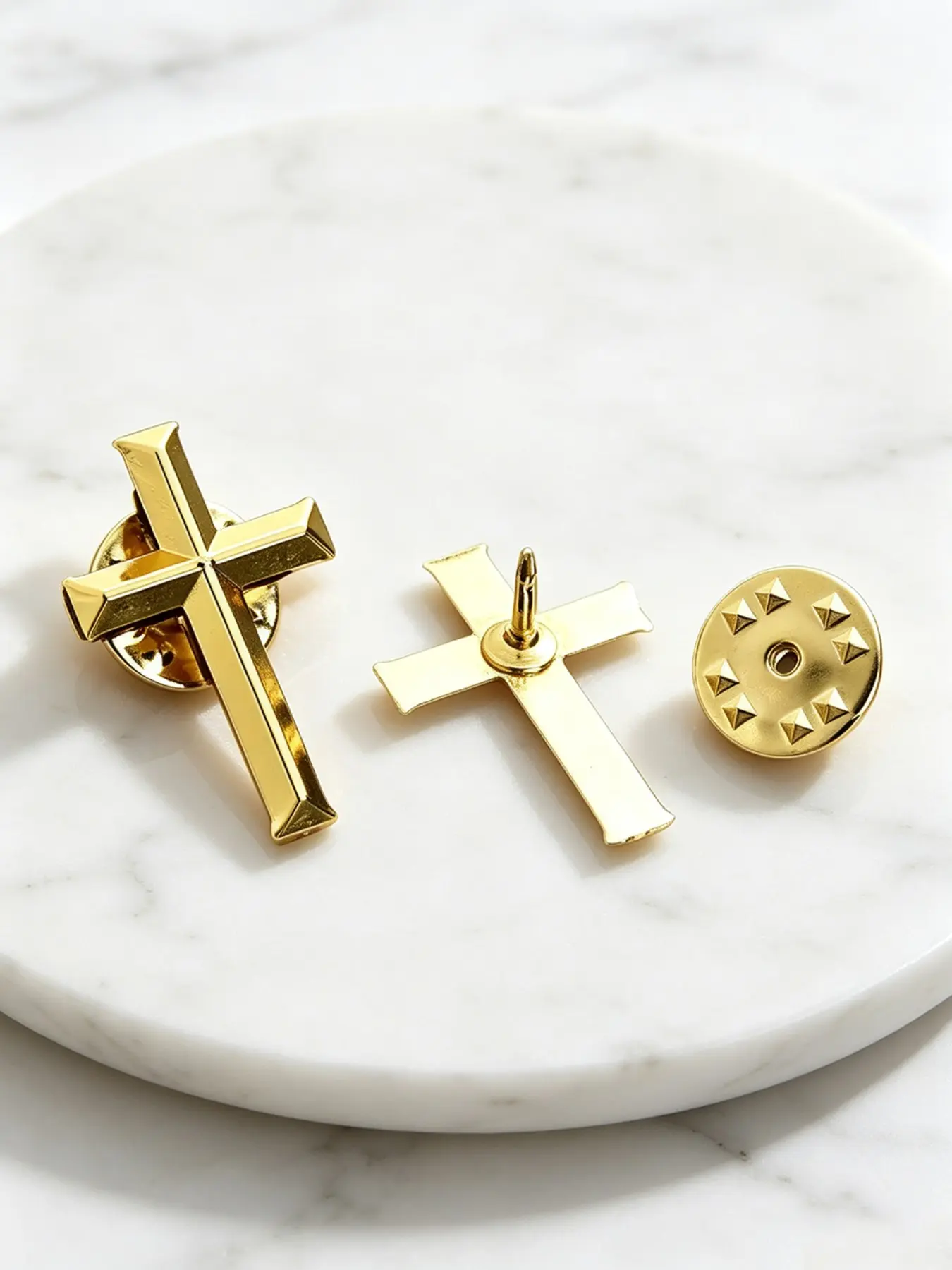 6pcs Alloy Cross Pins, Alloy Brooch Pin, Decorative Clothing Accessories, Hat & Bag Charms, Stylish Fashion Jewelry, Perfect for & Gifts