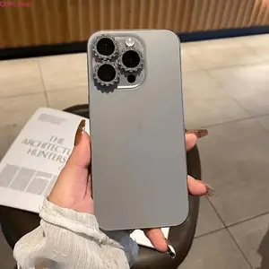 2026 Silver Rhinestone Diamond Gear Shaped Tempered Glass Camera Lens Protector Set, Anti-Scratch Sparkly Single Lens & Gear Lens Decor Covers, Glitter Camera Film Compatible With All iPhone 11/12/13/14/15/16 Series