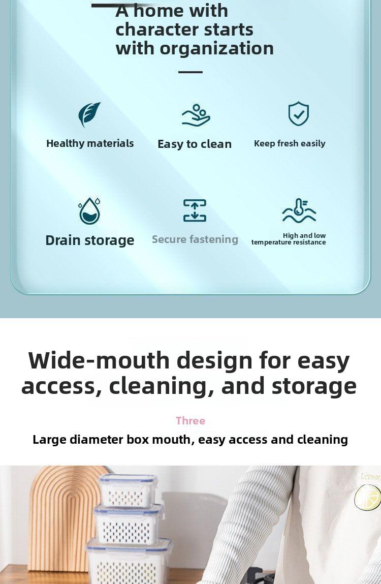 "Kitchen Organization TikTok Made Me Buy It |   Stackable Drainable Produce Bins"