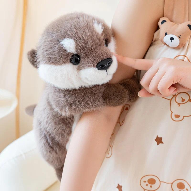 Kawaii Cartoon Animal Otter Plush Toys Huggable Soft Sea Otter Stuffed Doll Peluche Cute Furry Otter Doll Children Gifts