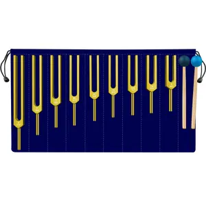 Tuning Fork Set - 9 Tuning Forks, Ideal for Dna Therapy, Chakra Healing, Sound Therapy, Perfect for Wellness Practices