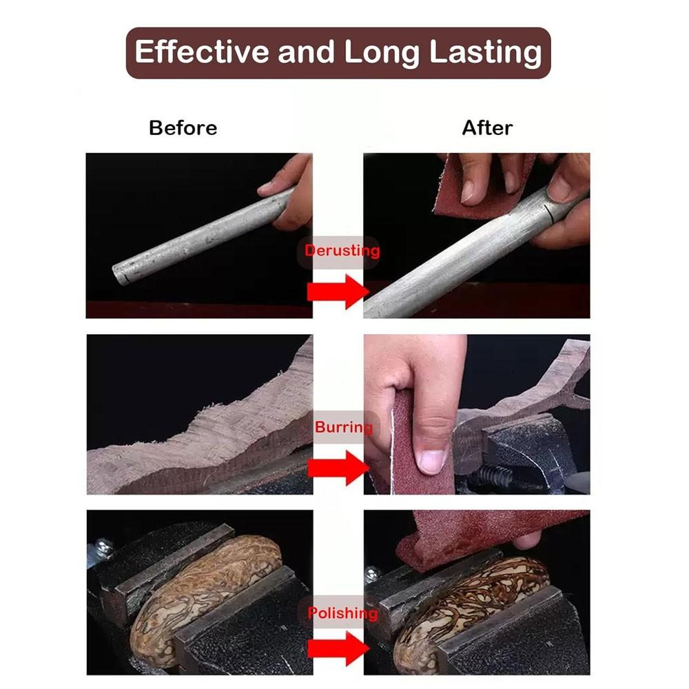 Emery Cloth Roll, 6 Grits Assorted Sand Paper, Abrasive Sandpaper Rolls, Emery Cloth for Metal, Sandpaper for Wood