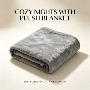 Soft Fleece Blanket, Skin-Friendly and Durable, Office Nap Blanket, Shoulder Wrap, Sofa Blanket, Air Conditioning Blanket, Multi-Color Options