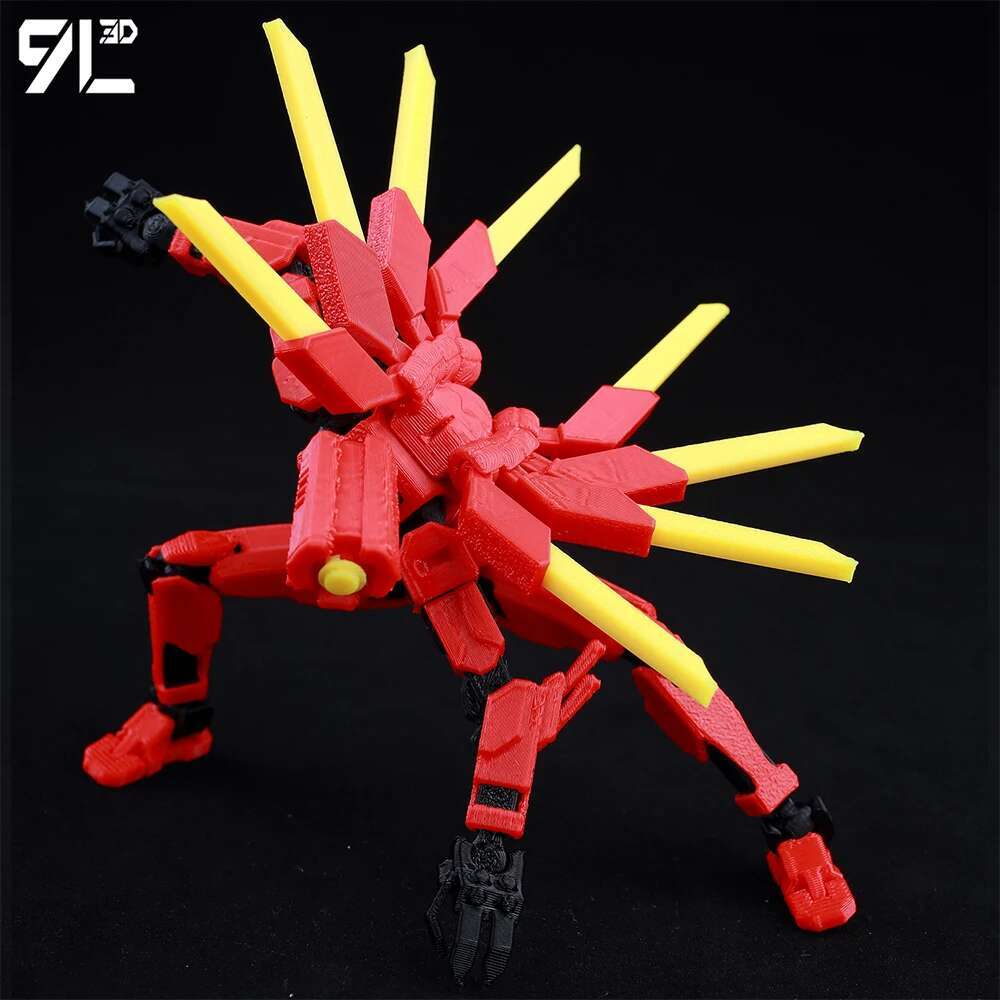 Lucky13 Dummy13 Ultrakill V1 Series Anime Characters-3D Printed Multi-Jointed Deformable Body Posing Model Multi-color Toys Gift