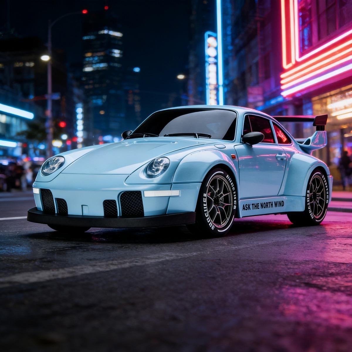 2.4GHz high-speed remote control drift car, 1:24 ratio four-wheel drive, with LED lights and dual batteries. Dual mode racing. Remote drifting pickup truck, high-speed remote control car, ideal gift for Easter and birthdays, super cool boy toy.