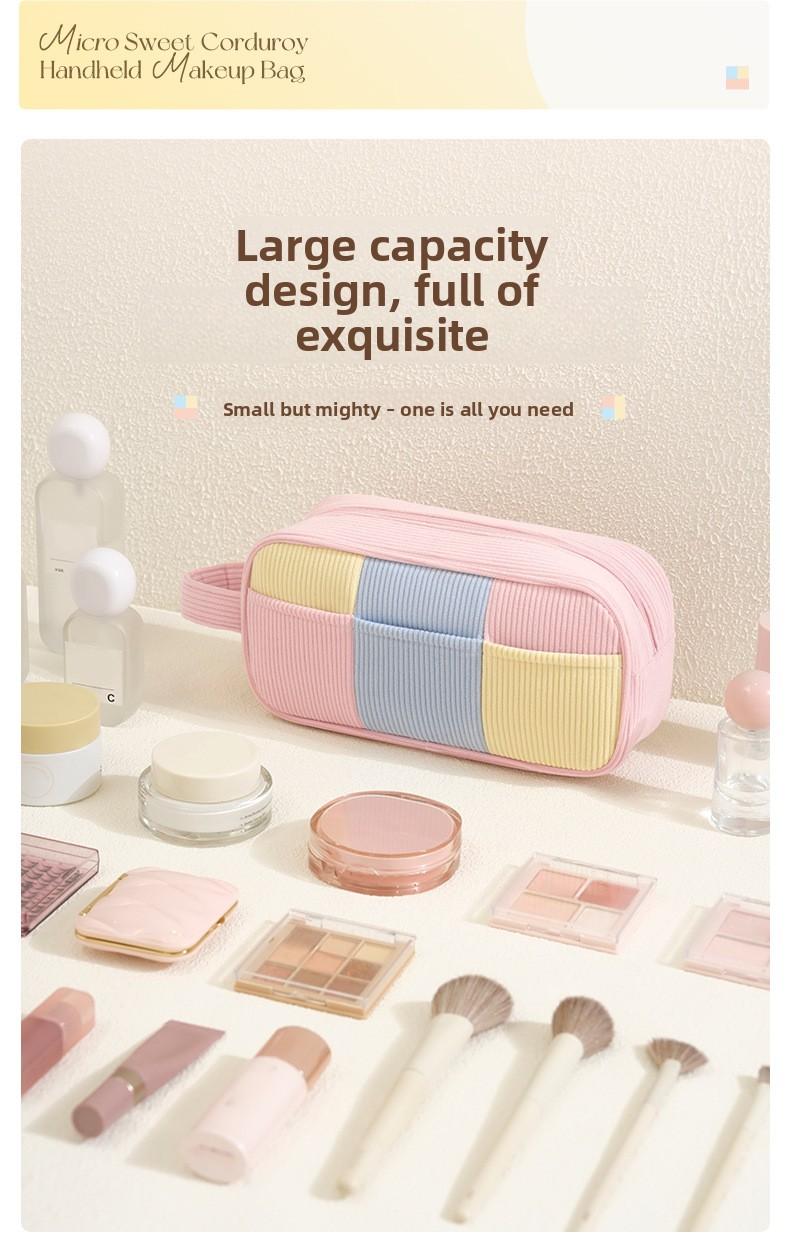 Beilian's new makeup bag is a stylish, high-capacity, contrasting color handbag for storing skincare products, fashionable and versatile storage bag