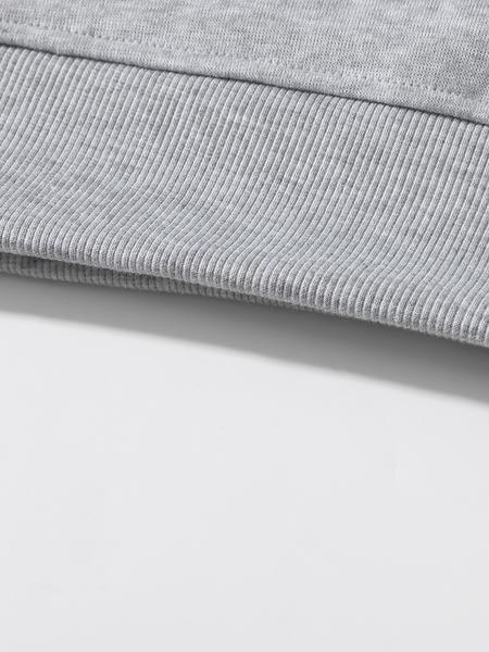 Men's Half-Zip Fleece Hoodie, Casual Long Sleeve Drop Shoulder Sweater, Thick Fabric for Fall & Winter, Sporty Fashion Pullover