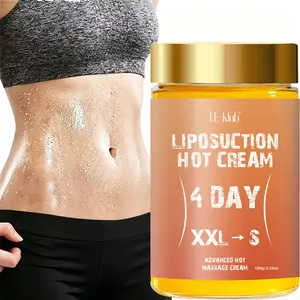4 Day Warm-Up Fitness Cream, Tightening Moisturizing Body Massage Balm, Treatment, Turmeric Enriched, Non-Greasy, for Arms, Thighs, Abdomen