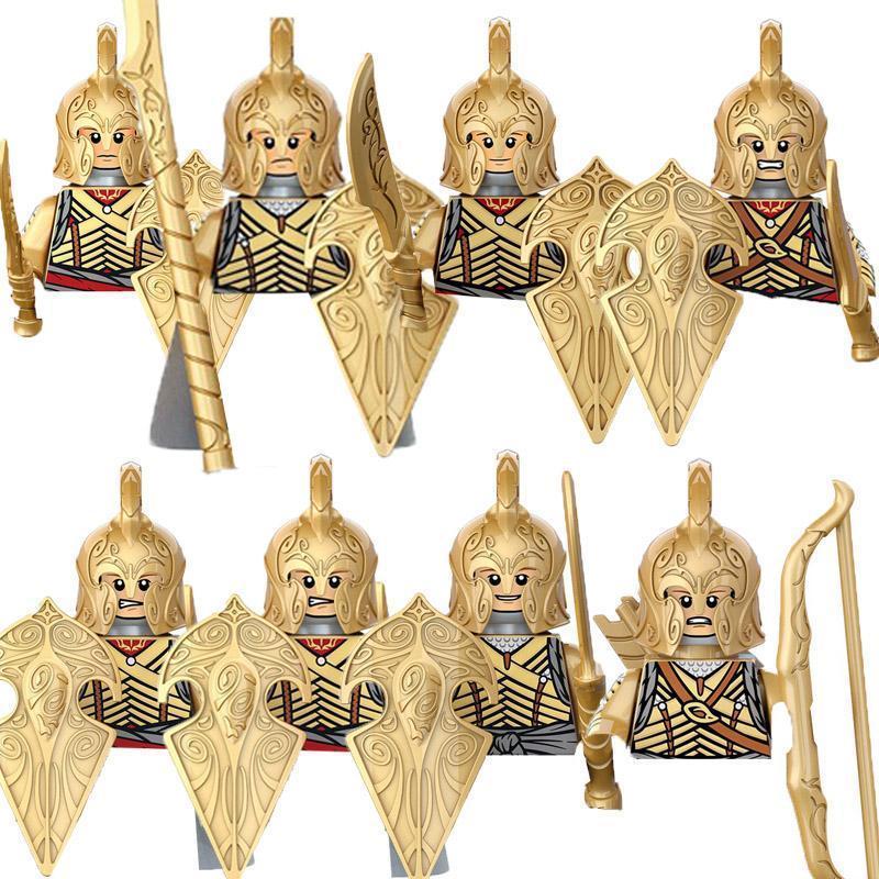 Military Building Blocks Solider Figures Movie Science Fiction Series Weapons Shield Knight Toys Gifts Medieval Mini Bricks MOC