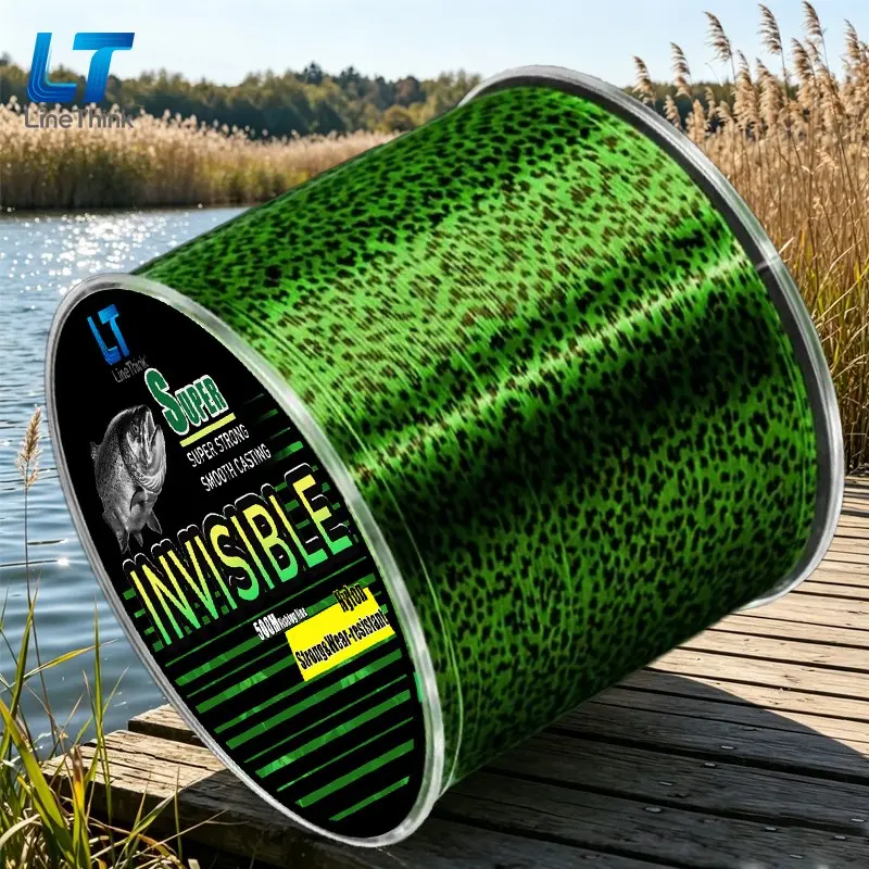 500m Invisible Spot Nylon Fishing Line, Color-Changing Durable Wear-Resistant, Ideal for Sea Ice Freshwater Fishing