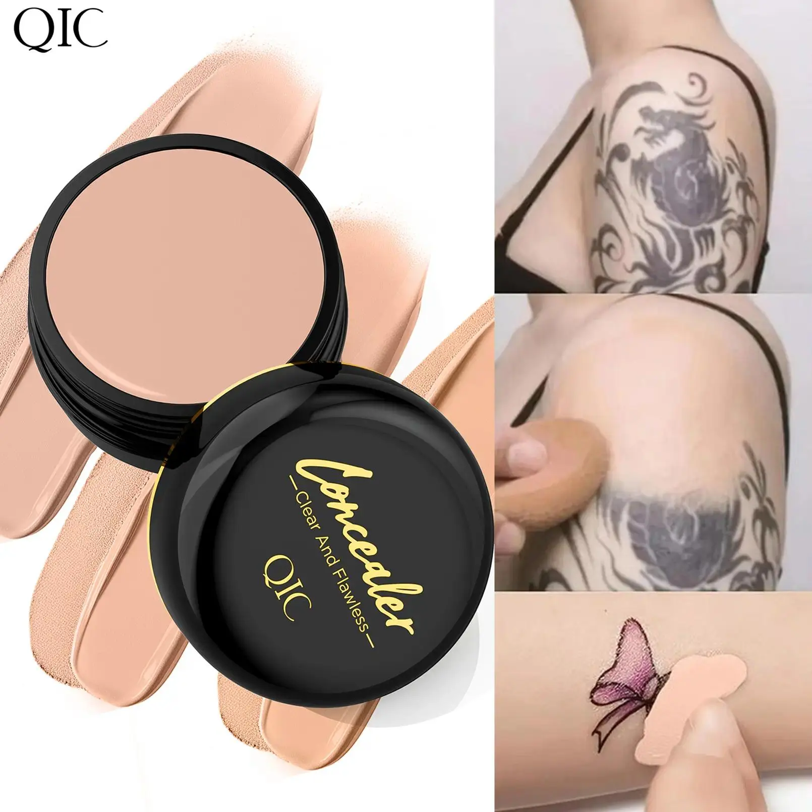 Full Coverage Concealer Balm, Lightweight Matte Finish Cream, Eraser Concealer, Buildable Coverage for Dark Circles, Blemishes & Spots, Waterproof Long-Lasting Makeup for All Skin Types.