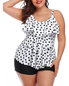 Yonique Women's Plus Size Tankini Swimsuits with Shorts Two Piece Bathing Suits Ruffle Swimsuits Tummy Control Swimwear  SwimWeek  summervibes
