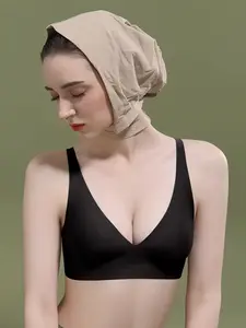 Women's Seamless Bra Without Underwire, Soft Support, Anti-Sag, Push-Up Effect, Adjustable Straps, Breathable Comfortable Lingerie