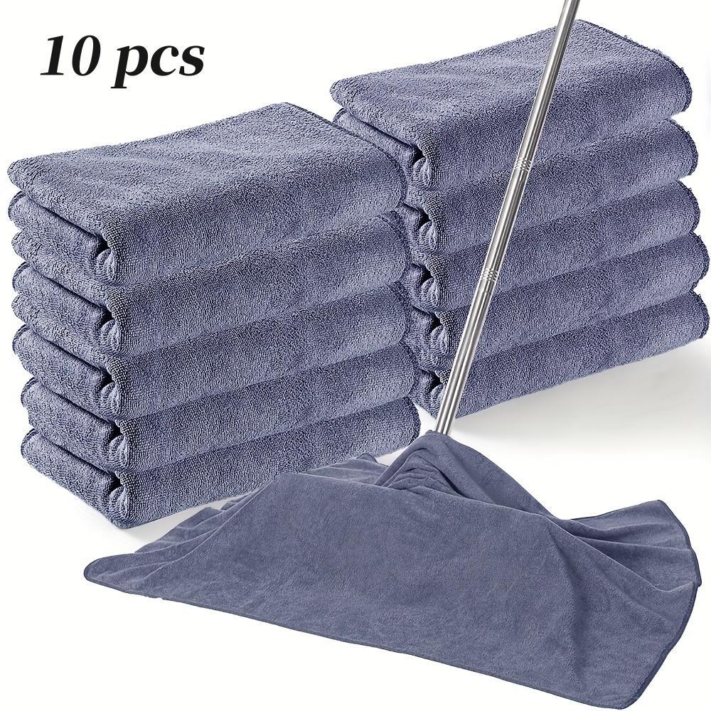 8/10/12 Pack Microfiber Towels, Reusable Kitchen Cleaning Towels, Soft Absorbent Car Wiping Cloths, Car Wash Microfiber Towel, Durable & Eco-Friendly
