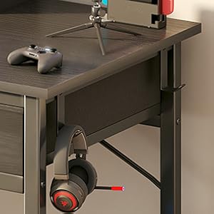 Computer Desk with Fabric Drawers for Home Office Bedroom, 40 Inch Small Gaming Desk with 2 Drawers, Study Writing Table PC Desks Computer Desk with Fabric Drawers for Home Office Bedroom, 40 Inch Small Gaming Desk with 2 Drawers, Study Writing Table PC Desks