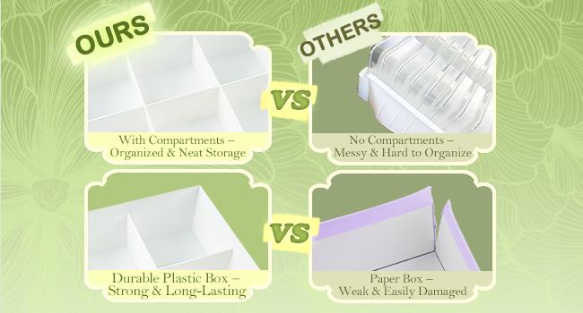 Diamond Painting Trays with Lids and Diamond Art Storage, 60PCS Diamond Art Accessories with Storage Containers, 2-in-1 Drill Storage and Line-Up Tool, 2 Packs 5D Diamond Painting Tools for Beads