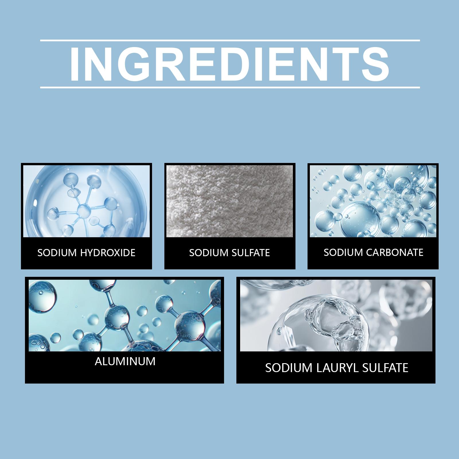 Jakehoe Drain Cleaner: Active ingredients for unblocking, deodorizing, and preventing blockages, multi-effect maintenance, essential for daily deodorization