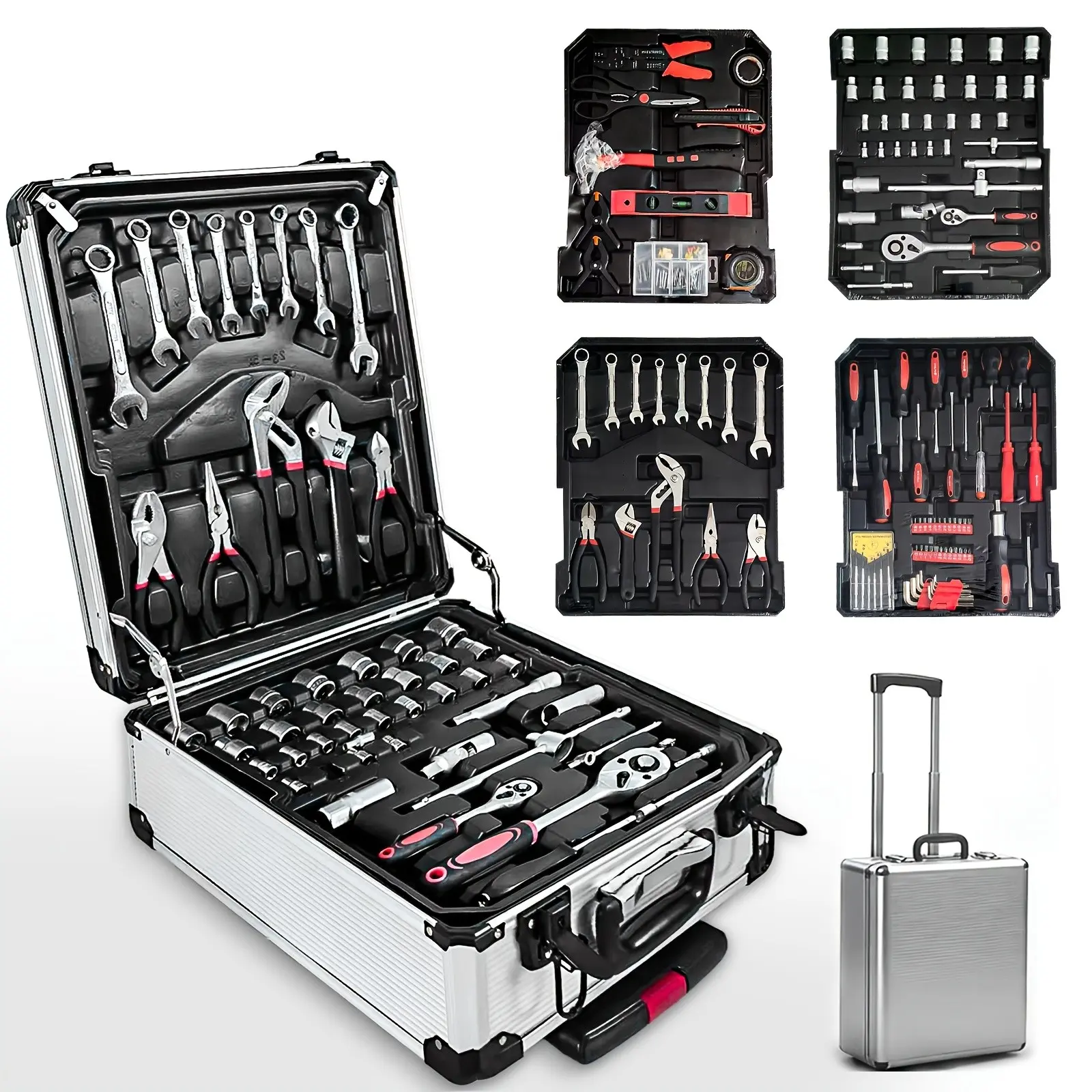 45/53/999pcs Professional Toolset, Versatile Toolbox, Compact Design for Home and Car Repair, Ideal Gift for Enthusiasts, Experts, Men and Fathers