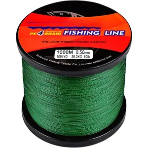 Braided Fishing Line 4 Strands Stronger Multifilament PE Braid Wire  Saltwater 6LB-100LB 110yards 328yards 547yards Super Strong Superline
