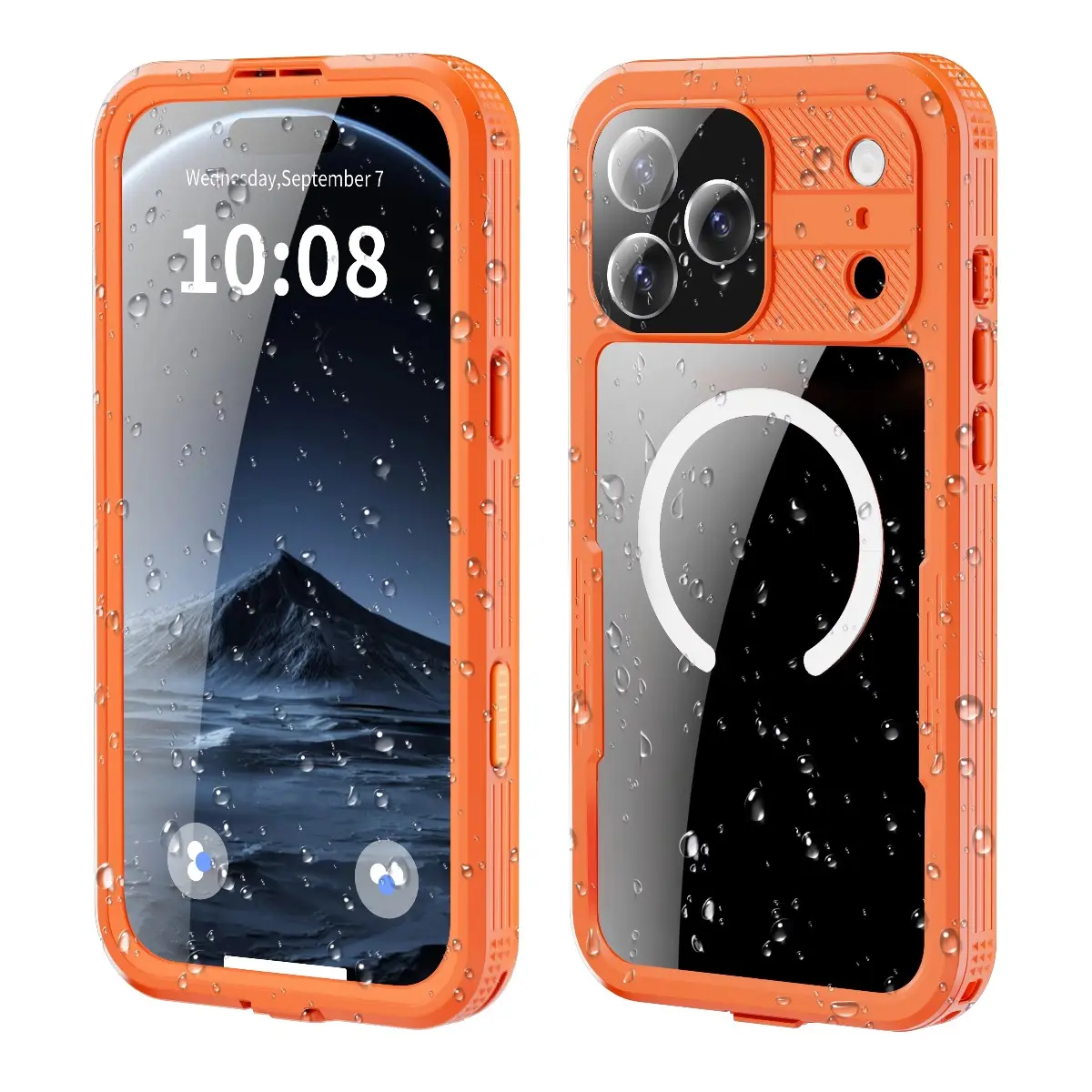 Shellbox IP68 Magnetic Waterproof Phone Case for Swimming & Diving - Compatible with iPhone 17 17AIR 17Pro 17Promax