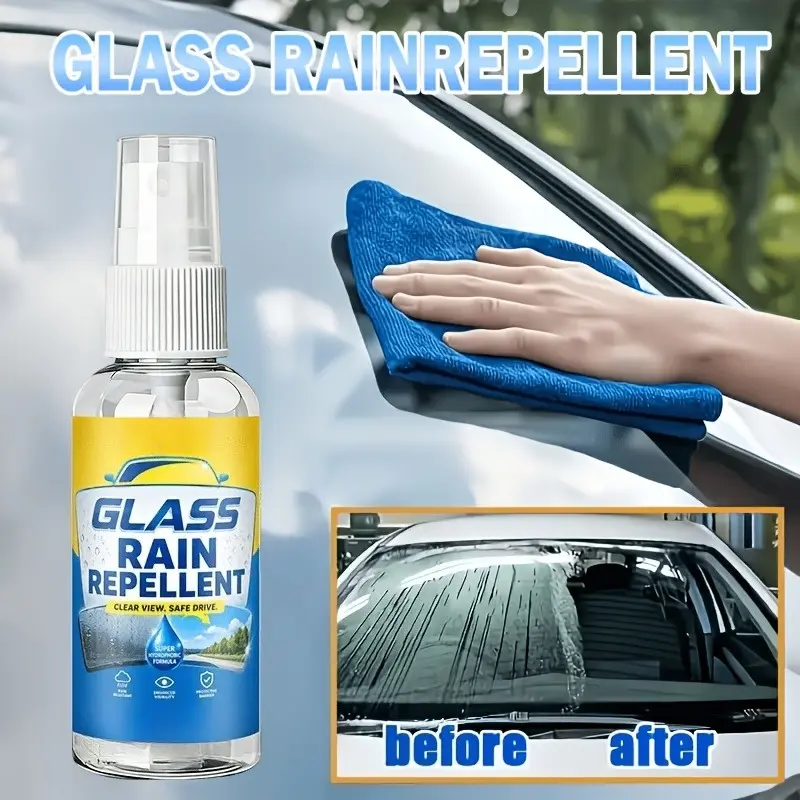 Automotive nano glass wiper protector, suitable for car windows, helmets, windshields, and interior glass, effectively preventing rain and fog
