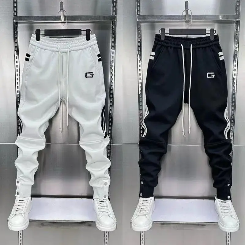 Spring Men's Pants Korean Fashion Men Clothing Joggers Pants Casual Streetwear Male Trousers Elastic Waist Men Sweatpants