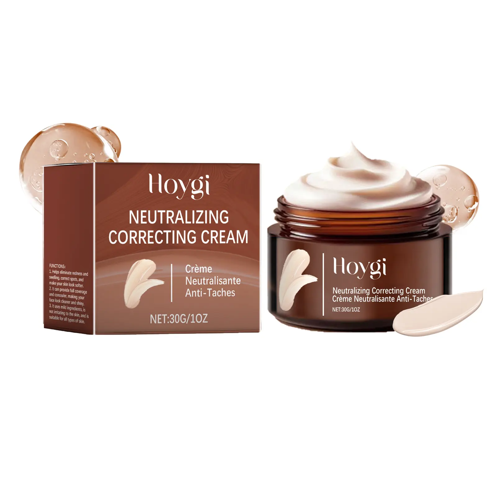 Hoygi Moisturizing And Moisturizing Liquid Foundation, Which Modifies Blemishes And Natural Concealers To Create A Light Moisturizing Base Makeup