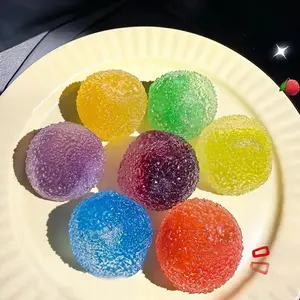 ●Sensory Stress Reliever Reusable Slushie Squeeze Ball With Crunchy Crackling Noise Creative Moldable Fidget Putty For All Ages