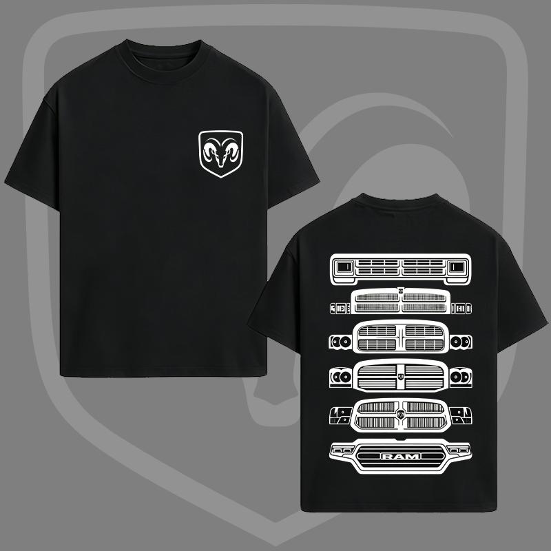 Retro Men'S Short-Sleeved T-Shirt, Men'S Classic Pickup Truck Series T-Shirt, A Gift For Ram Fans, An Ideal Gift For Car Enthusiasts, A Birthday Gift For Your Husband