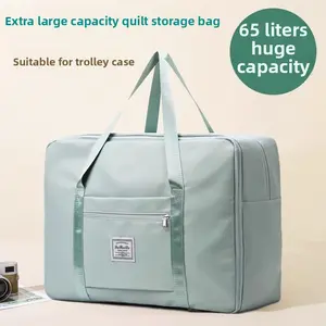 Waterproof and moisture-proof large-capacity storage bag, heavy-duty moving bag, suitable for bedding, clothing, quilts, travel bags, and maternity bags