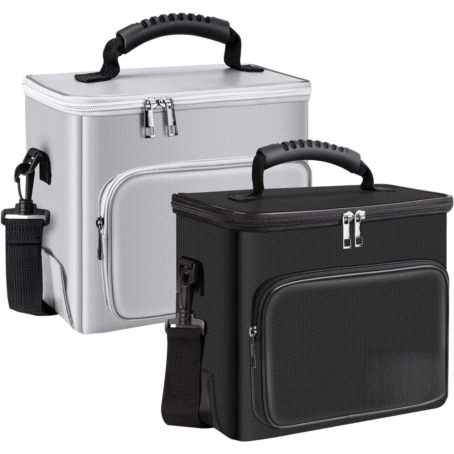 Fire-resistant lithium battery pack, capacity is 4200°F-type insulated fireproof battery bag, with pockets, explosion-proof lithium battery safety bag, used for storage, transportation, and charging