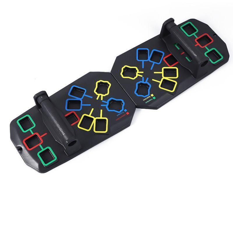 Push-up board, 28-hole home version push-up trainer, shoulder, chest, back, arm strength training equipment, non-slip grip