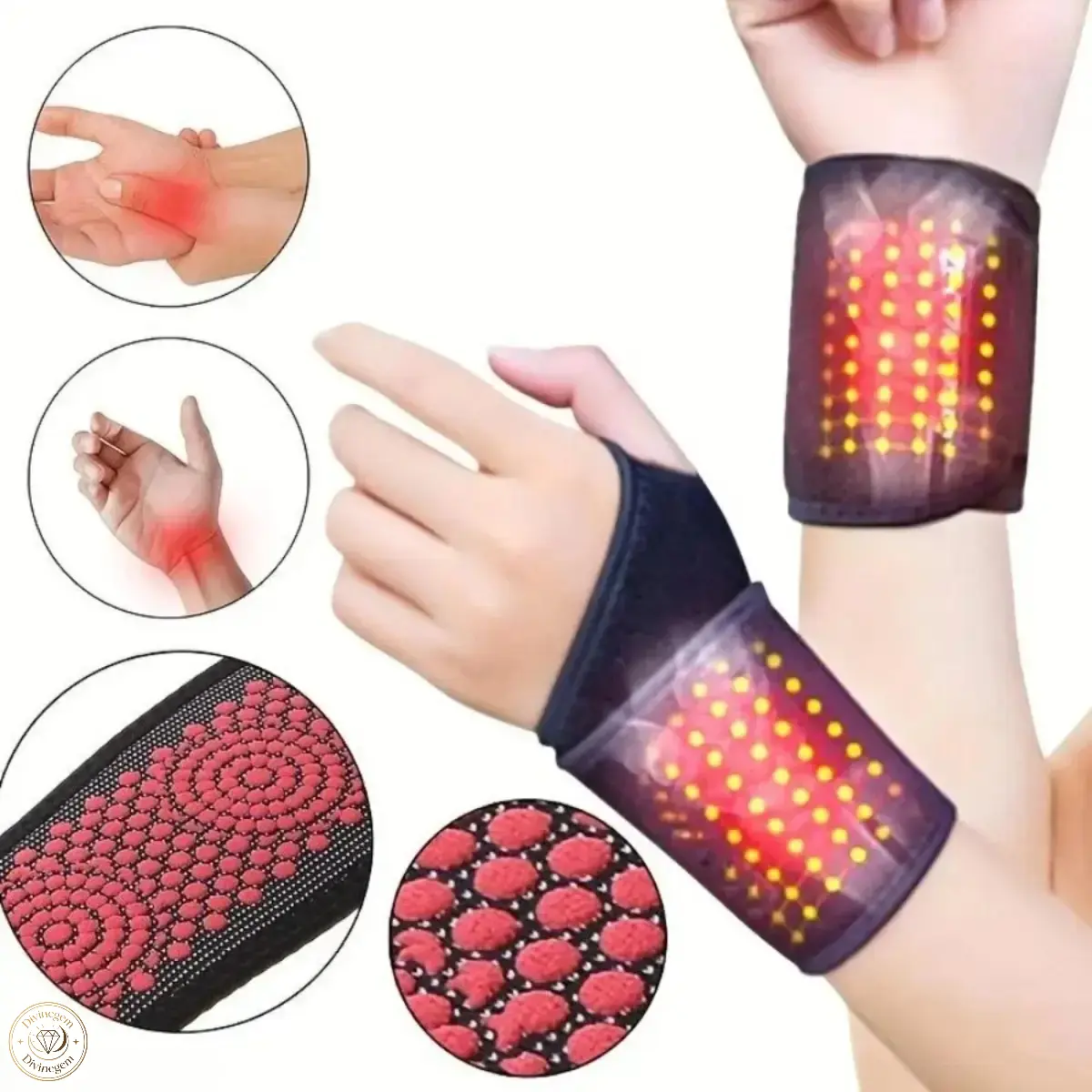 Self‑Heating Wrist Support Brace, Breathable Adjustable Wrist Compression Sleeve, Washable Wrist Protector For Daily Rest, Sports And Joint Comfort Care