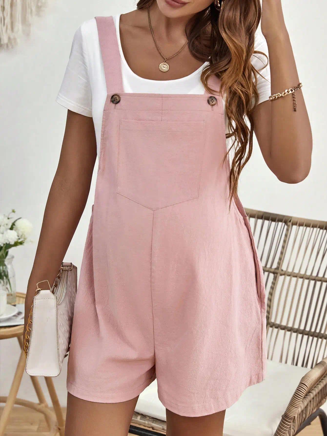 Maternity Overalls with Belly Support, Summer Casual Stretch Versatile Sports Maternity Overalls, Loose Sweatpants